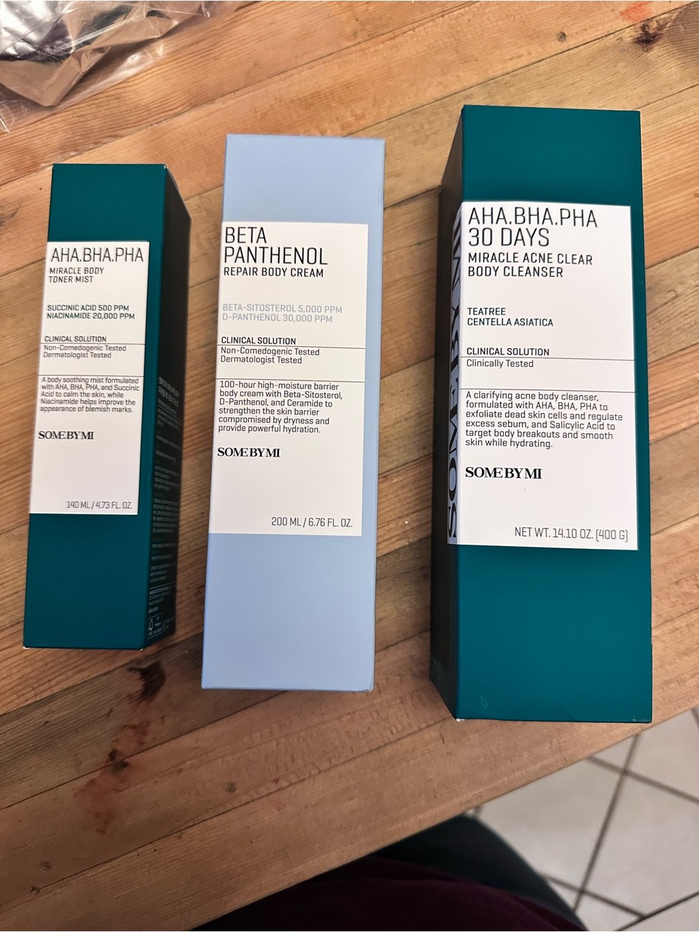 New 3-Step Korean Body Care Set AHA BHA PHA Tea Tree Hydrating Skincare set